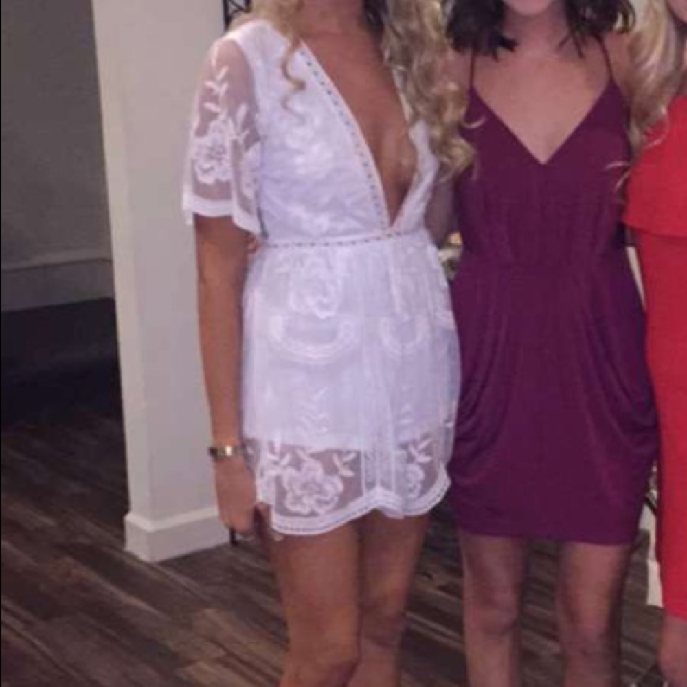 White lace romper